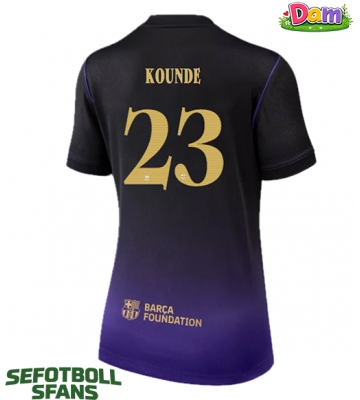 Barcelona Jules Kounde #23 Bortatröja Kvinnor 2026-27 Kortärmad